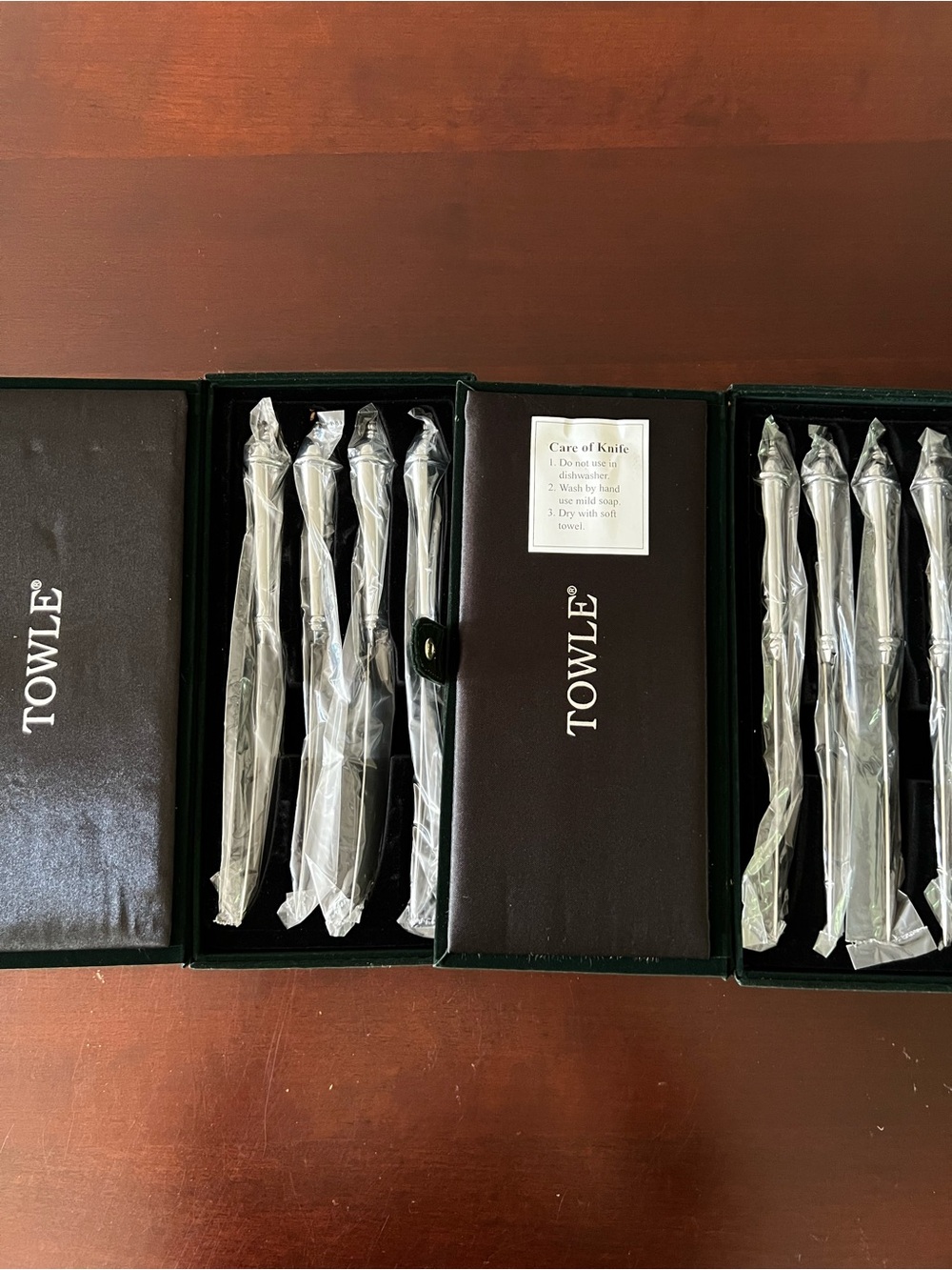 Vintage Towle Copenhagen Stainless Steel Steak Knives Set of 8